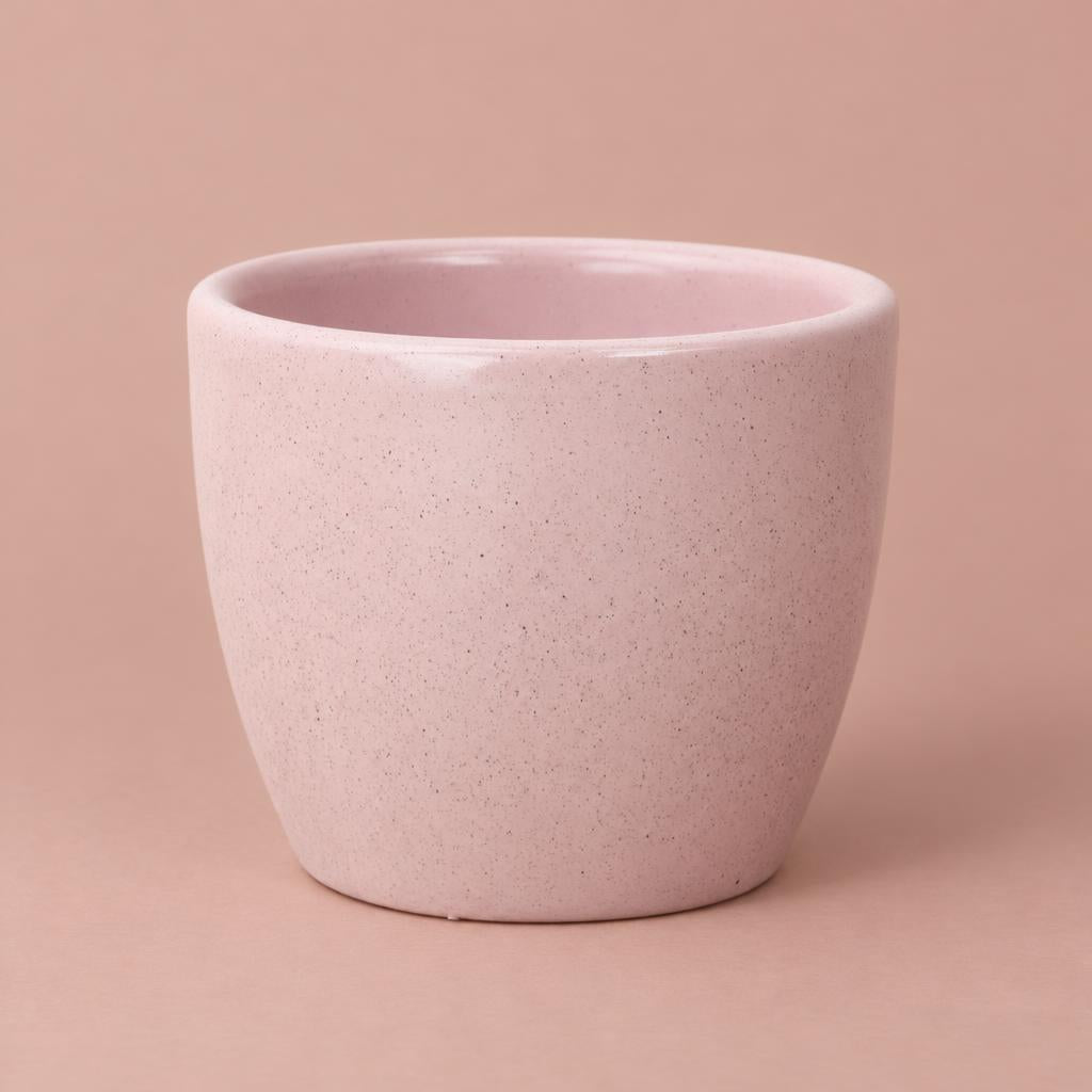 Simplicity ceramic plant pot in dusky pink