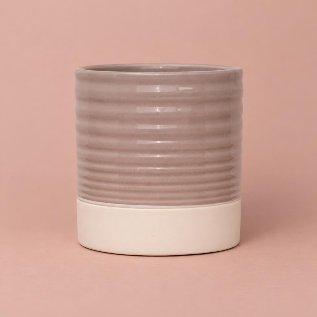 Vitae decorative plant pot in dusky pink