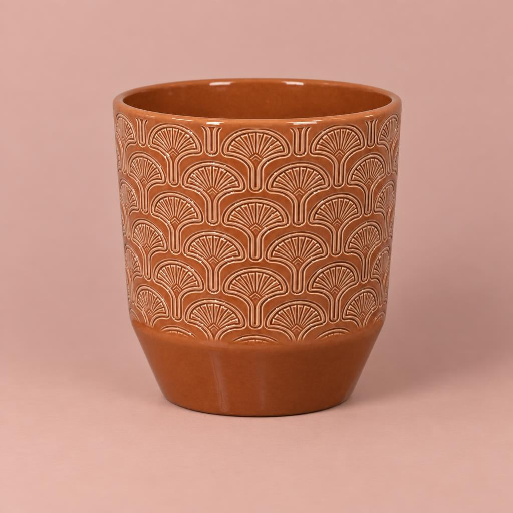 Tirza plant pot in Pistache Chestnut