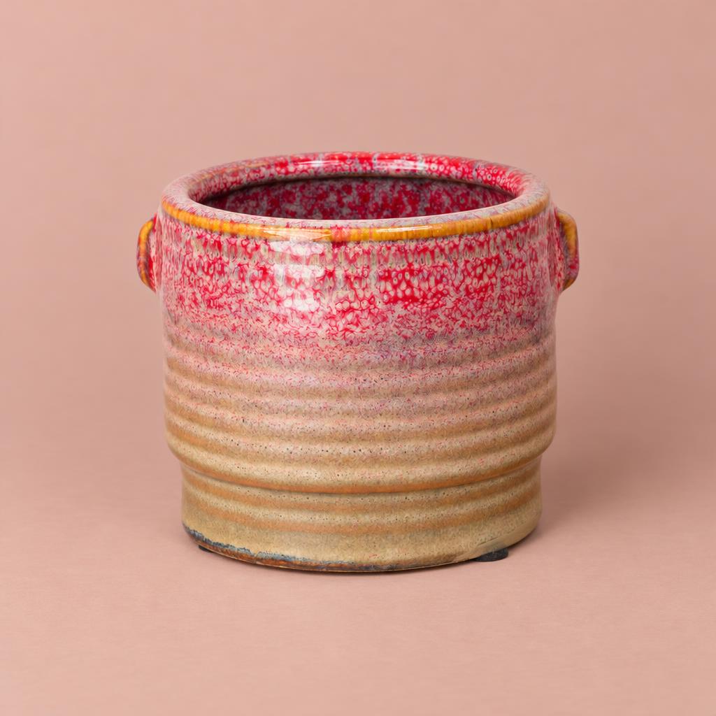 Aura plant pot in Sunset colours