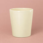 Buttercream pastel yellow ceramic plant pot
