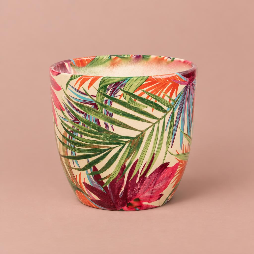 Monza plant pot in Tropical Fuchsia