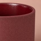 Mondo Indoor Plant Pot | Burgundy Stone