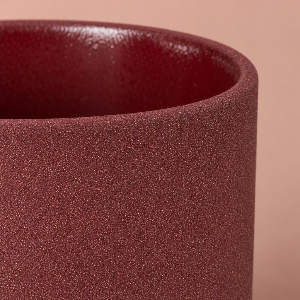 Mondo Indoor Plant Pot | Burgundy Stone