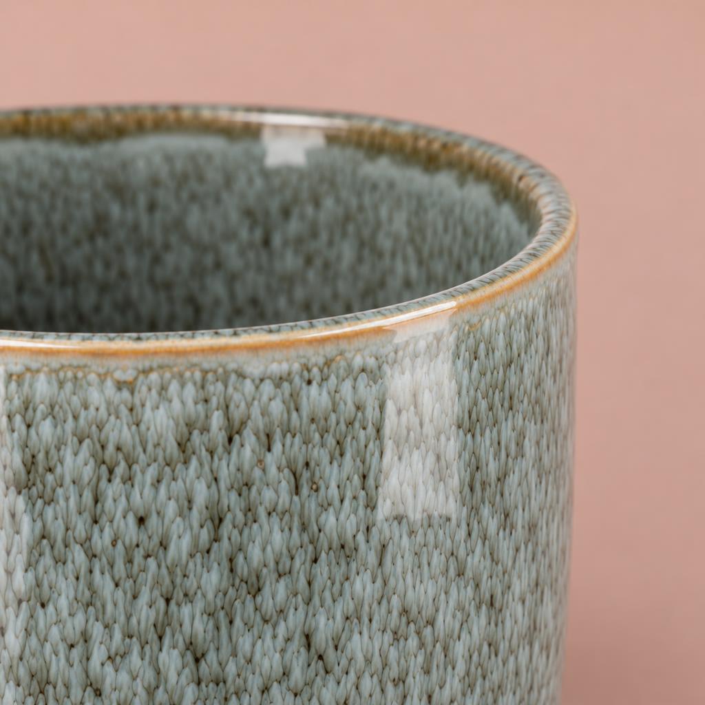 Iron Stone Indoor Plant Pot | Blue