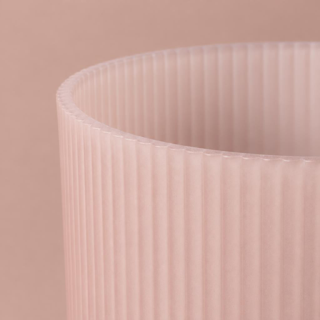Vibes Fold Orchid Pot | Frosted Pink