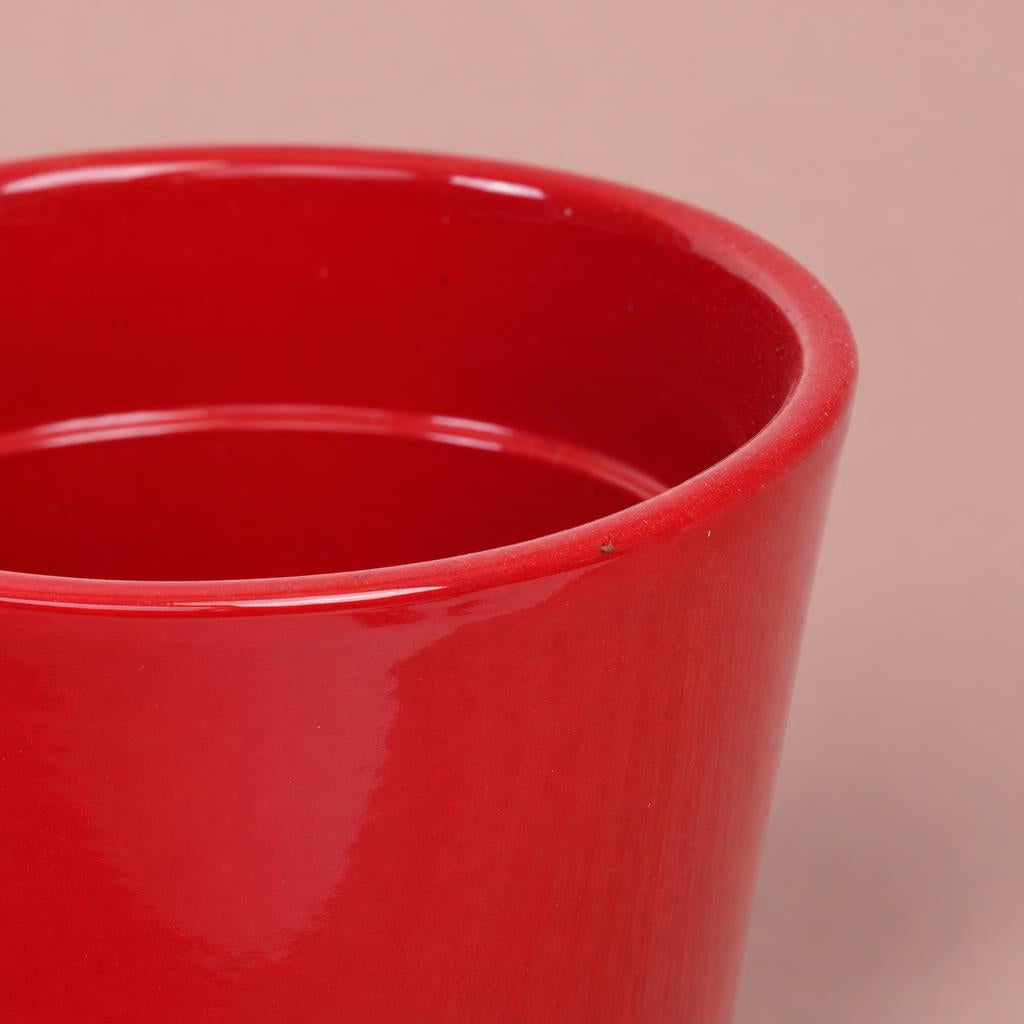 Ollie Indoor Plant Pot | Red