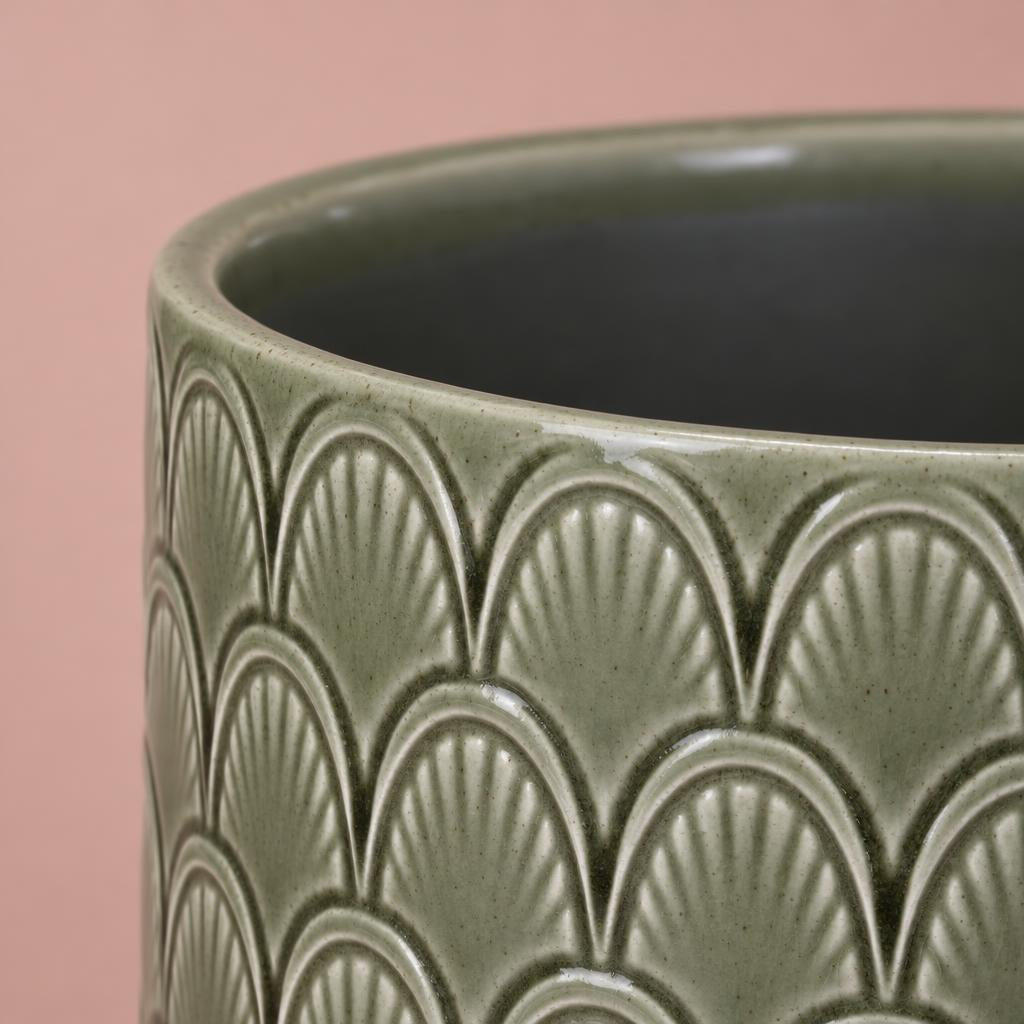 Gatsby Pot Indoor Plant Pot | Green