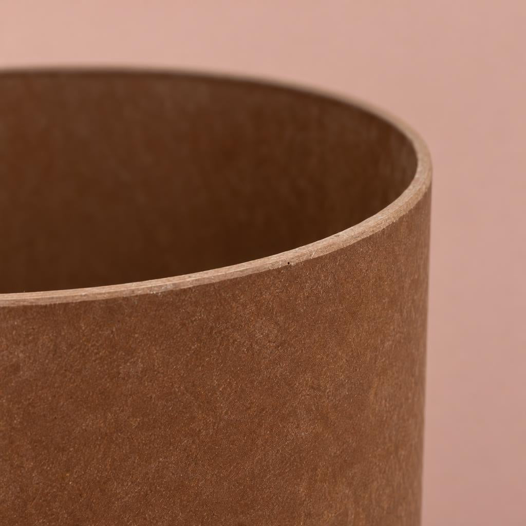 Recycled Oak Celine plant pot in recycled stone composite