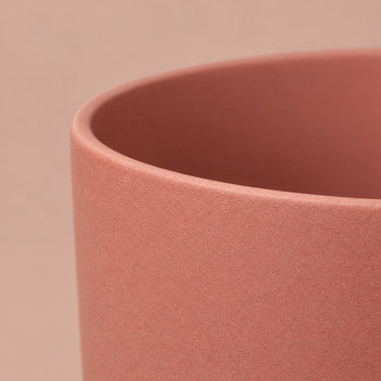 Blush Rose Lisbon pot with a gently curved silhouette