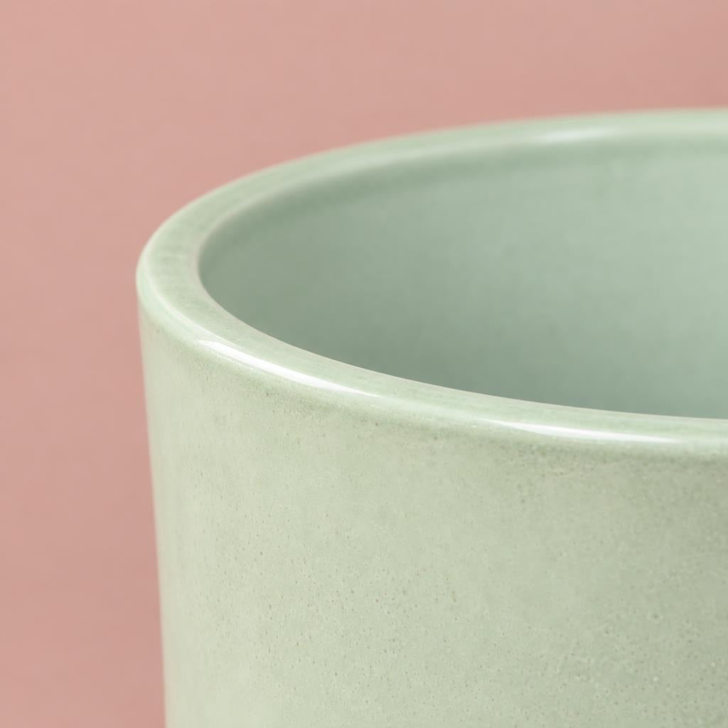Munich Indoor Plant Pot | Green Gloss