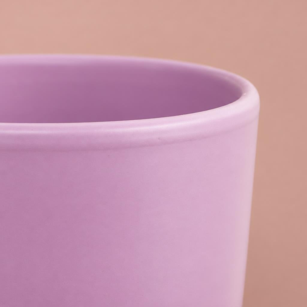 Lavender Hugo pot with a tall, rounded shape