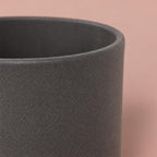 Granite Leon plant pot with a minimalist patterned design
