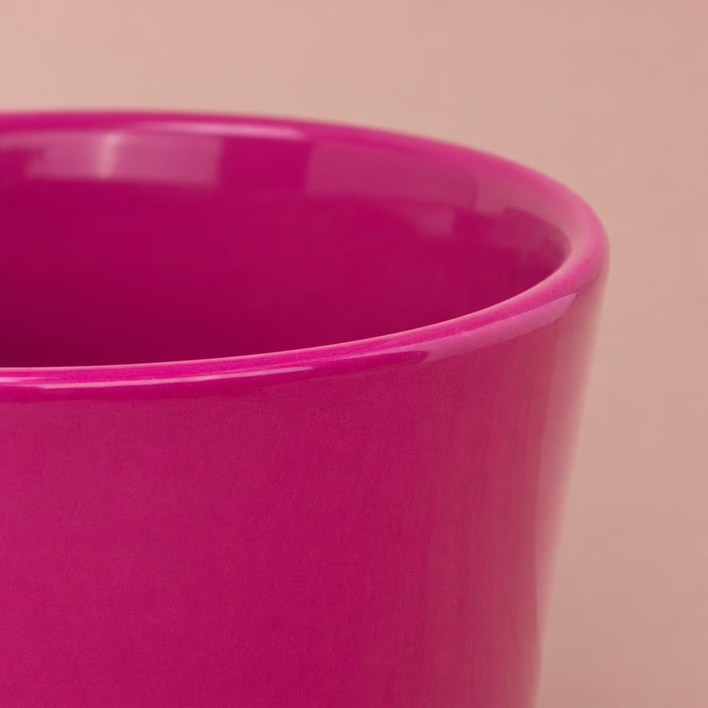 Pink Plum Lena ceramic plant pot