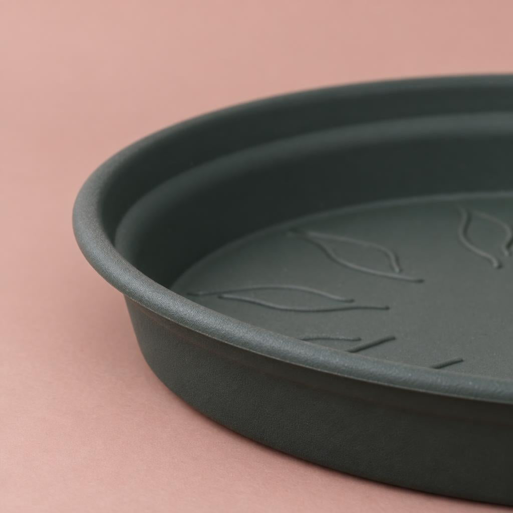 Green Elho plant saucer