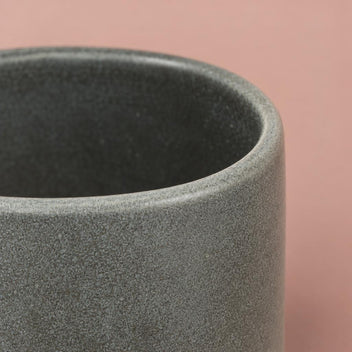 Softly curved Berkeley Satin Denim plant pot