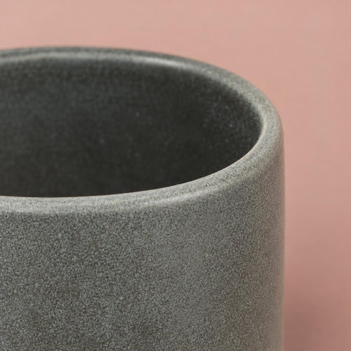 Softly curved Berkeley Satin Denim plant pot