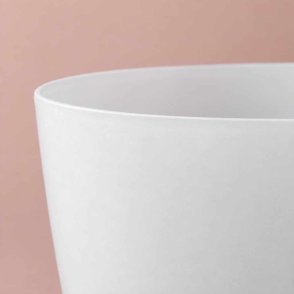 Transparent Brussels Duo Orchid Pot with an oval shape