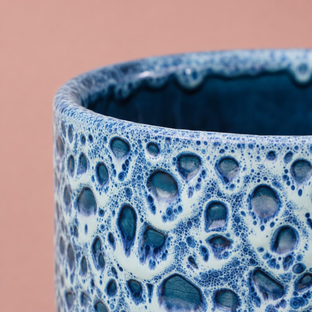 Sapphire Glaze Indoor Plant Pot | Blue
