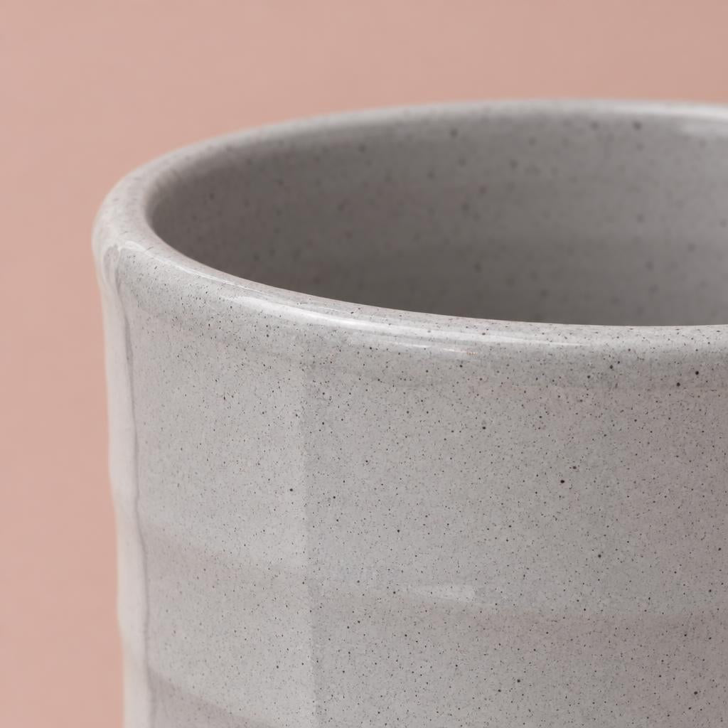 Sofia plant pot in soft Grey Granite