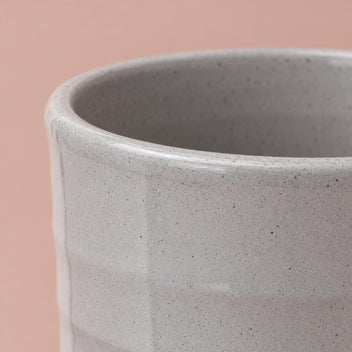 Sofia plant pot in soft Grey Granite