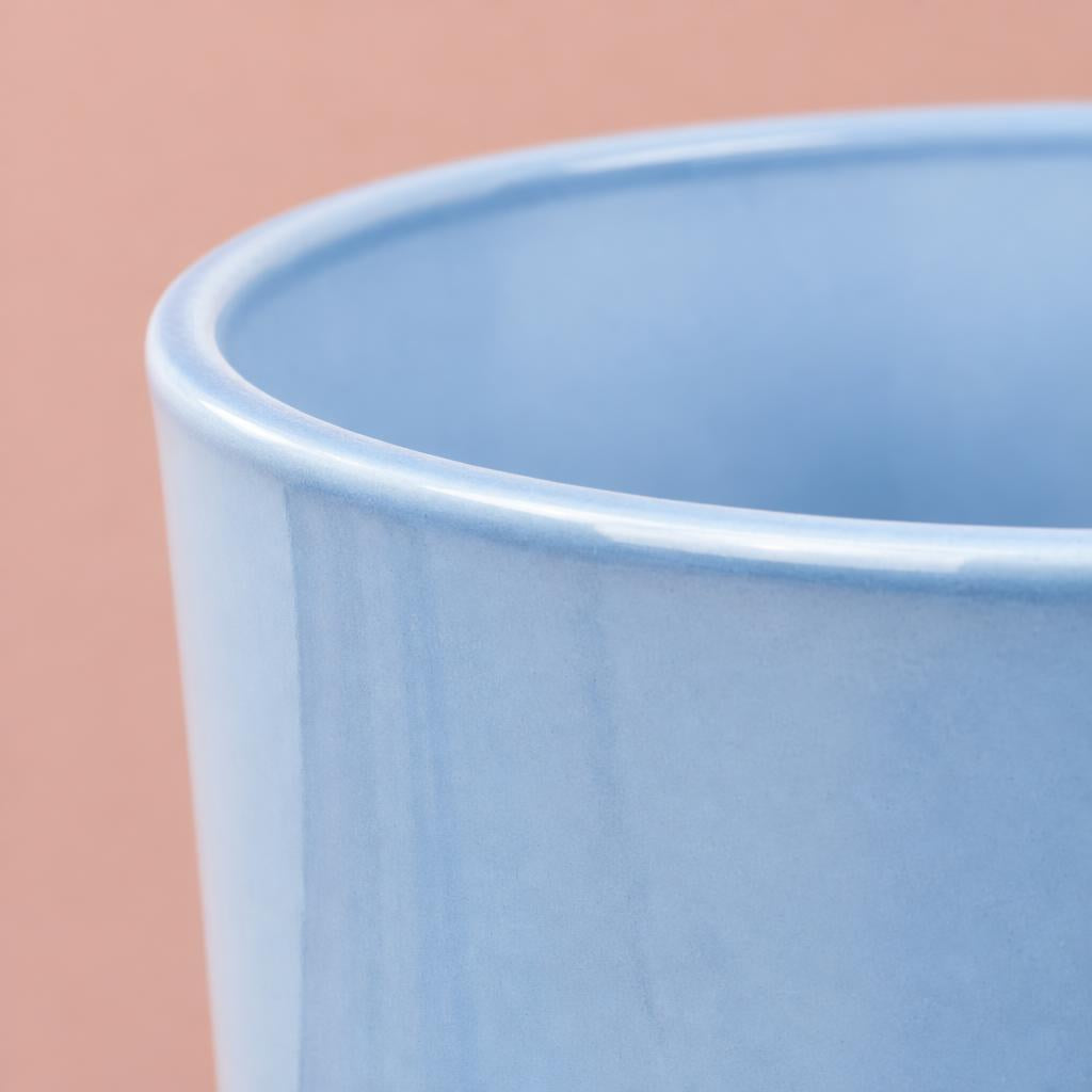 Munich Indoor Plant Pot | Blue Gloss