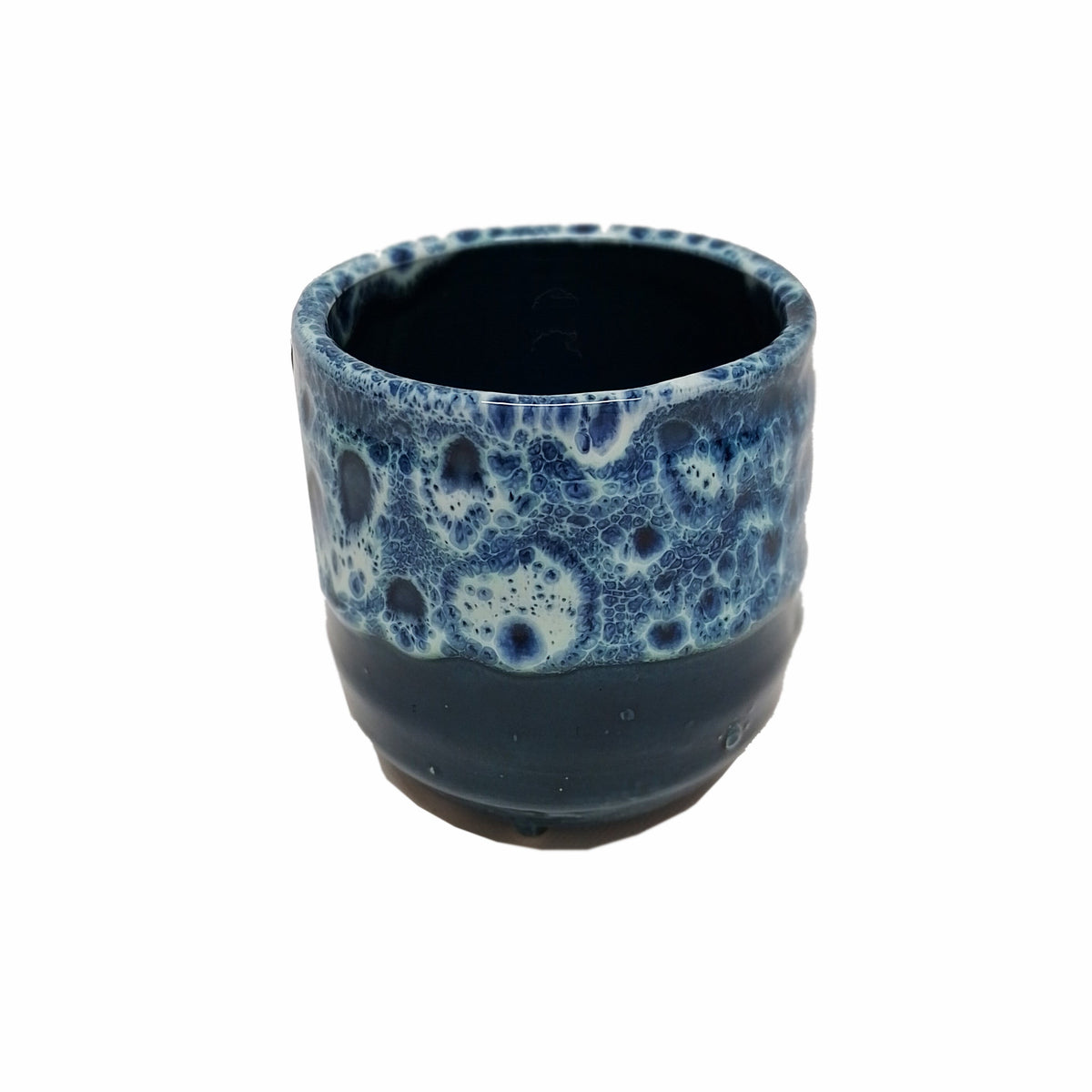 Reactive Glaze Pot - Sapphire